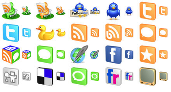 Free 3D Social Icons screenshot 2