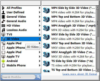 Free 3D Video Converter Pro screenshot