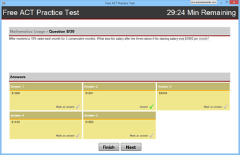 Free ACT Practice Test screenshot 2