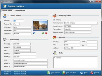 Free Address Book Portable screenshot