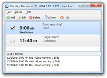 Free Alarm Clock screenshot