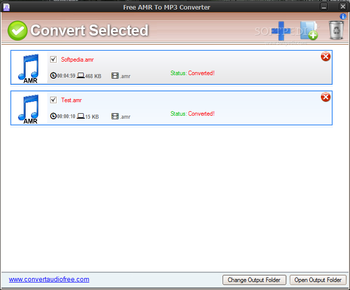 Free AMR To MP3 Converter screenshot