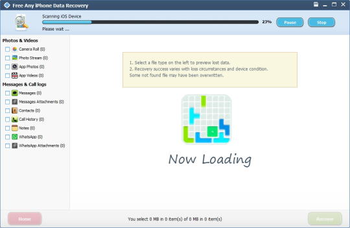 Free Any iPhone Data Recovery screenshot 3