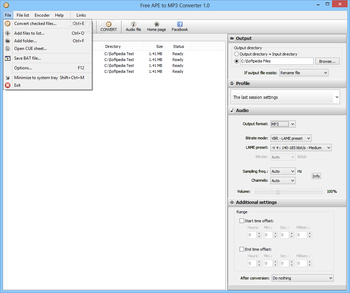 Free APE to MP3 Converter screenshot 3