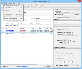 Free APE to MP3 Converter screenshot 4