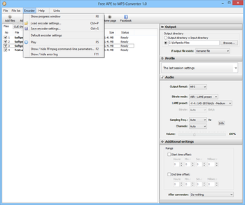 Free APE to MP3 Converter screenshot 5