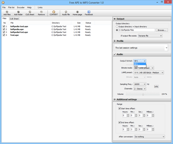 Free APE to MP3 Converter screenshot 6