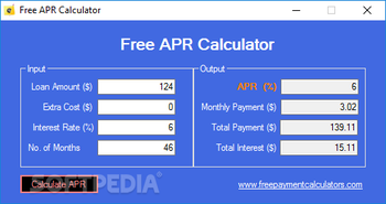 Free APR Calculator screenshot