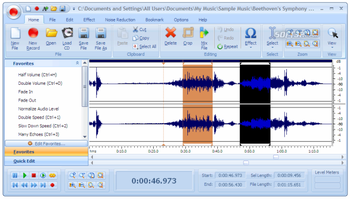 Free Audio Editor 2014 screenshot 2