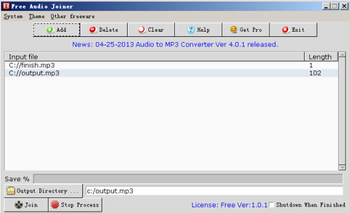 Free Audio Joiner screenshot