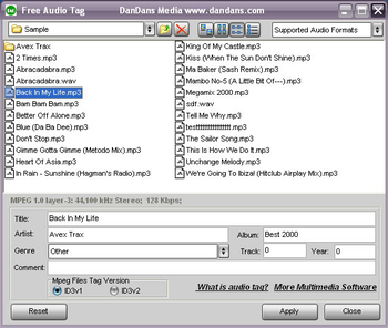 Free Audio Tag screenshot