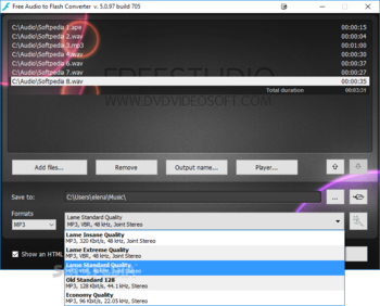 Free Audio to Flash Converter screenshot 3