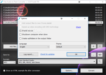 Free Audio to Flash Converter screenshot 4