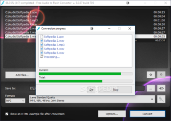 Free Audio to Flash Converter screenshot 5