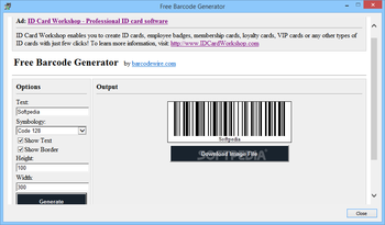 Free Barcode Generator screenshot