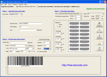 Free Barcode Generator screenshot