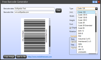 Free Barcode Generator screenshot 2