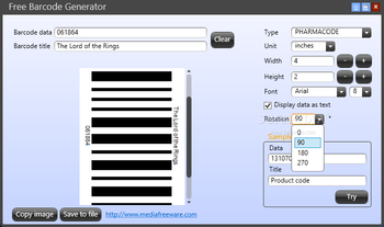 Free Barcode Generator screenshot 3