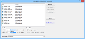 Free Batch Photo Resizer Portable screenshot 2