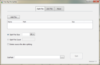 Free Big File Splitter screenshot 2