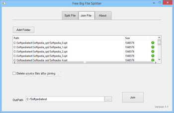 Free Big File Splitter screenshot 2