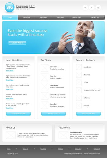 Free Business Website Template screenshot
