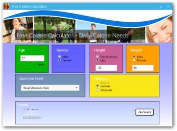 Free Calorie Calculator screenshot