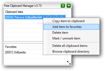 Free Clipboard Manager screenshot