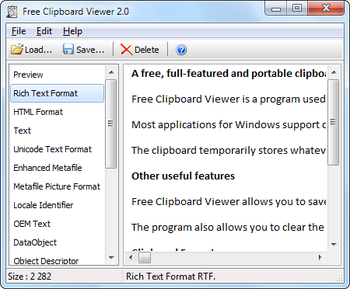 Free Clipboard Viewer screenshot