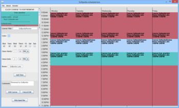 Free College Schedule Maker screenshot