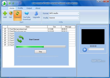 Free Convert All Audio Converter Diamond screenshot 3