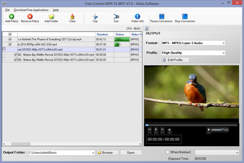 Free Convert MP4 To MP3 screenshot