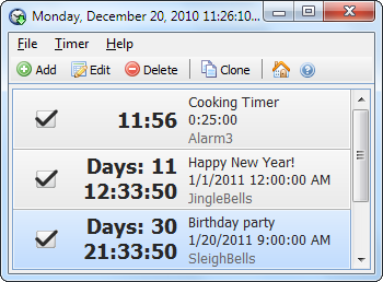 Free Countdown Timer Portable screenshot