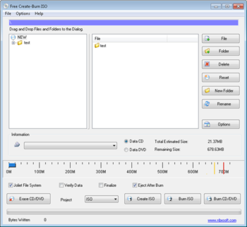 Free Create-Burn ISO screenshot 2