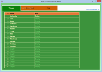 Free Crossword Puzzle Maker screenshot