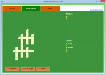 Free Crossword Puzzle Maker screenshot 2