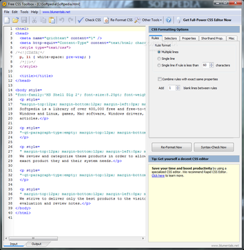 Free CSS Toolbox screenshot