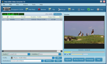 Free CUDA Video Converter screenshot 3