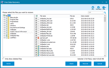 Free Data Recovery screenshot 3