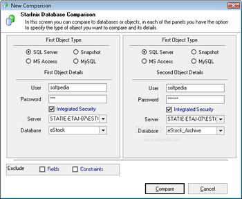 Free Database Compare screenshot 2