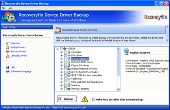 Free Device Driver Backup screenshot