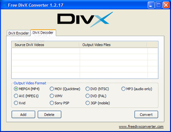 Free DivX Converter screenshot 2