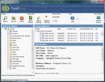 Free Dupe Remover for Outlook screenshot