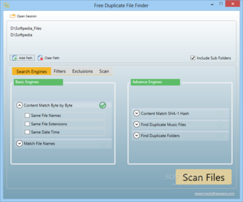 Free Duplicate File Finder screenshot