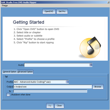 Free DVD Audio Ripper screenshot 2
