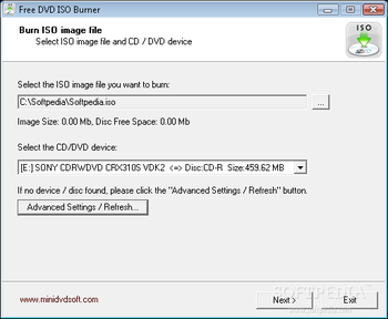 Free DVD ISO Burner screenshot