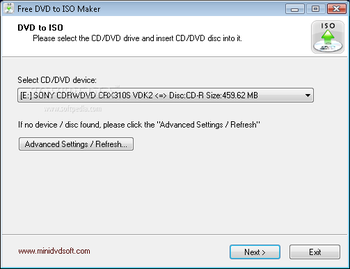 Free DVD to ISO Maker screenshot