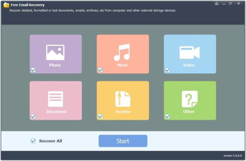 Free Email Recovery screenshot