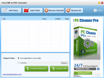 Free EMF to PDF Converter screenshot