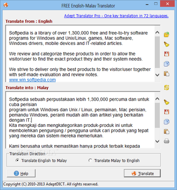 FREE English-Malay Translator screenshot